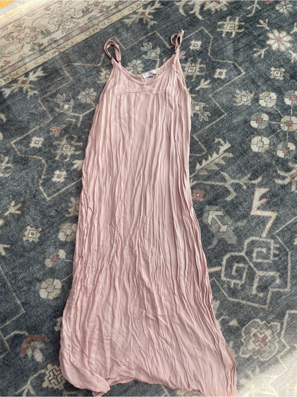 Light Pink Sleeveless Midi Dress